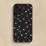 Colorful Small Love Heart Silicone Shockproof Soft Phone Case for iPhone