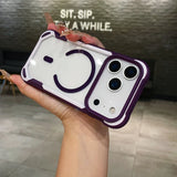 Panda Design Magnetic Transparent Phone Case For iPhone