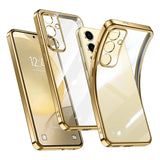 Plating Silicone Clear Soft Case For Samsung
