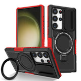 Hit Color Armor Magnetic Bracket Slide Camera  Case For Samsung