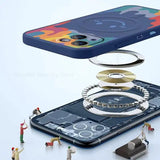 Silicone Graffiti Smile Magsafing Case for iPhone