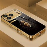 Cool Crown Lion Gold Glass Case for iPhone