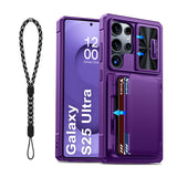 Full Body with Card Holder Kickstand Wallet Phone Case for Samsung