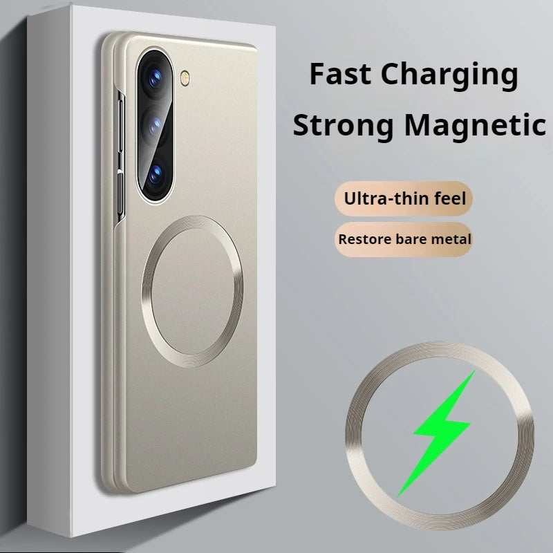Magnetic Wireless Charging Case for Samsung Galaxy Z Fold 7 6 5 4 3