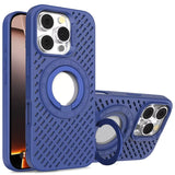 Heat Dissipation Breathable Magnetic Ring Holder Case For iPhone
