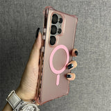 Wave Curly Non-Slip Bumper Magnetic Phone Case For Samsung