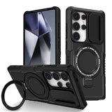 Armor Car Holder Magnetic Wireless Charging Case For Samsung