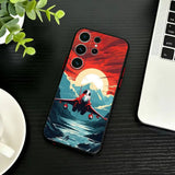 Airplane Route Travel Matte Phone Case For Samsung