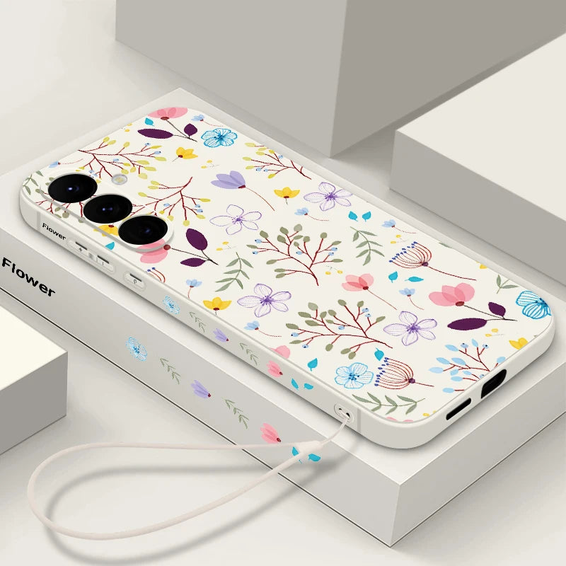 Luxury Flower Print Phone Case for Samsung