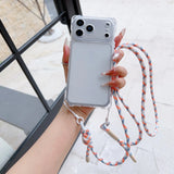 Simple Adjustable Lanyard Four-Corner Drop Protective Case For Iphone