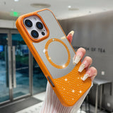 Glitter Diamond Magnetic Mirror Case For iPhone
