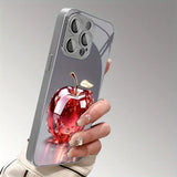 Luxury Aurora Diamond Water Drop Apple Pattern Phone Case For iPhone