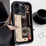 Retro Cassette Tapes Silicone Shockproof Soft Phone Case for iPhone