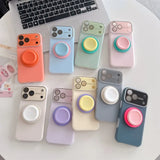 Candy Jelly Stand Magnetic Shockproof Case For iPhone
