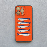 Sardines Fish Art Shockproof Phone Case For Iphone