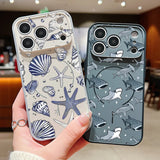 Whale Patterned Magnetic Shockproof Lens Protect Phone Case For iPhone