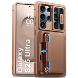 Full Body with Card Holder Kickstand Wallet Phone Case for Samsung