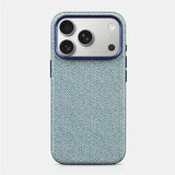 Luxury Woven Canvas Magnetic Charging Case for iPhone