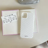 Polka Dot Small Fresh Slim Shockproof Case for iPhone