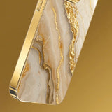 Gold Marble Stone Pattern Phone Case For iPhone
