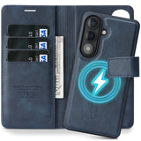 2 In 1 Wireless Charging Card Slot Flip Leather Case for Samsung