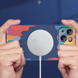 Graffiti Smiley Magnetic Silicone Case for Samsung