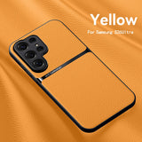 Luxury Leather Magnetic Shockproof Case for Samsung