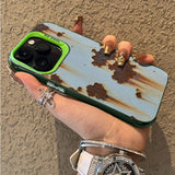 Retro Industrial Style Rusty Anti Fall Matte Phone Case for IPhone