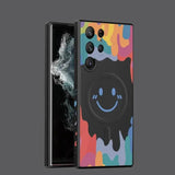 Graffiti Smiley Magnetic Silicone Case for Samsung