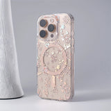 Retro Flower Laser Magnetic Case for iPhone