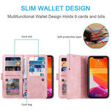 Luxury Wallet Flip Leather Case for iPhone