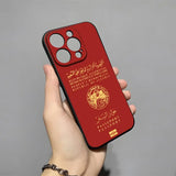 Map Flag Passport Shockproof Silicone Phone Case For iPhone