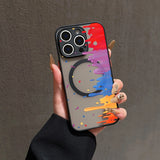Art Painted Magnetic Charging Case for iPhone