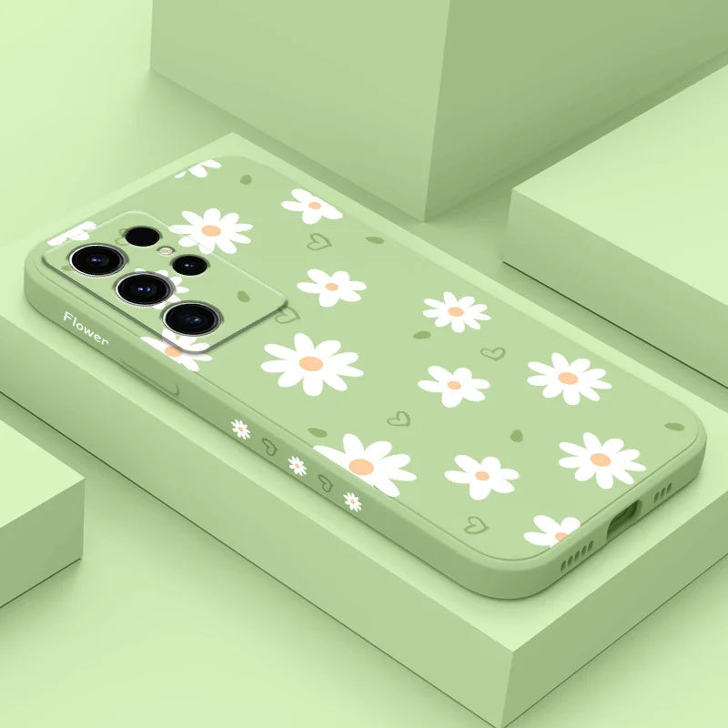 Flower Silicone Phone Case For Samsung