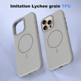 Leather Lichee Texture Protector Magnetic Case For iPhone