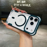 Panda Design Magnetic Transparent Phone Case For iPhone