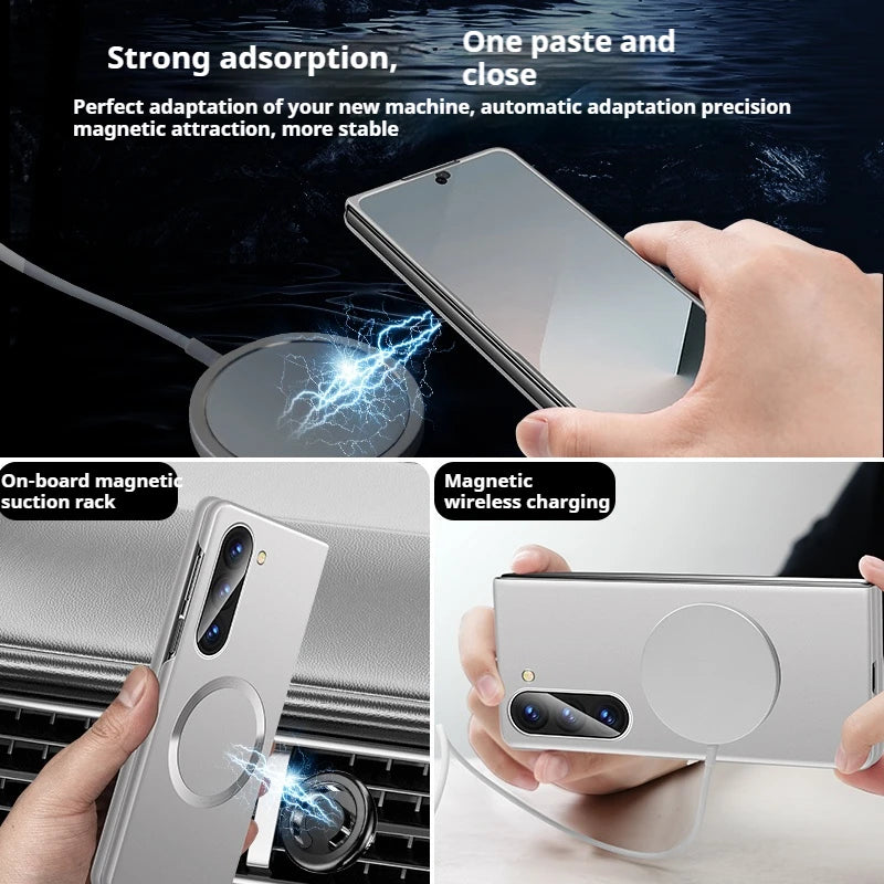 Magnetic Wireless Charging Case for Samsung Galaxy Z Fold 7 6 5 4 3