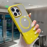 Glitter Diamond Magnetic Mirror Case For iPhone