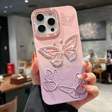 Luxury Gradient Color Butterfly Case for iPhone