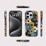 Cartoon Flower Magnetic Double-layer Phone Case For iPhone