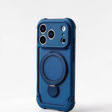 Magnetic Airbag Shockproof Matte Stand Phone Case for iPhone