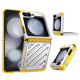 Electroplated Telescopic Hinge Shockproof Silicone Case for Samsung