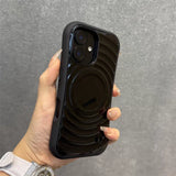 Car Magnetic Ripple Wave Pattern Case For iPhone