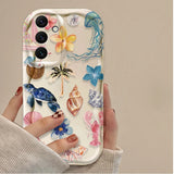3D Color Flower Marine Organism Phone Case for Samsung