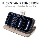 Stylish Color Block Wallet Case with Lanyard for iPhone