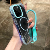 Luxury Clear Soft Magnetic Wireless Charge Case for iPhone