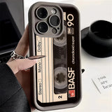 Retro Cassette Tapes Silicone Shockproof Soft Phone Case for iPhone