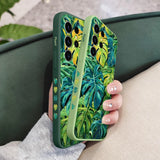 Monstera Deliciosa Leaf Pattern Phone Case For Samsung