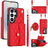 Luxury Crossbody Wallet Leather Cards Holder Shockproof Case For Samsung