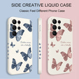 Butterfly Liquid Silicone Case for Samsung